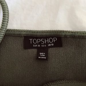 army green crop top